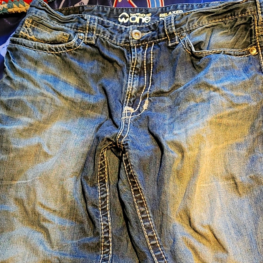 Warehouse One Relaxed Straight Jeans